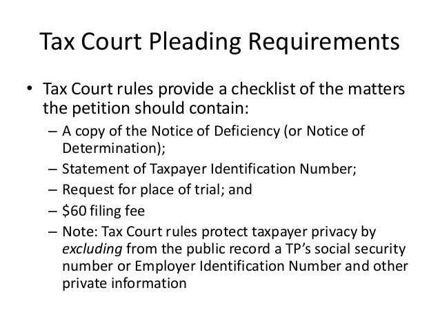 taking off the gloves what to expect in u s tax court tax court petition form