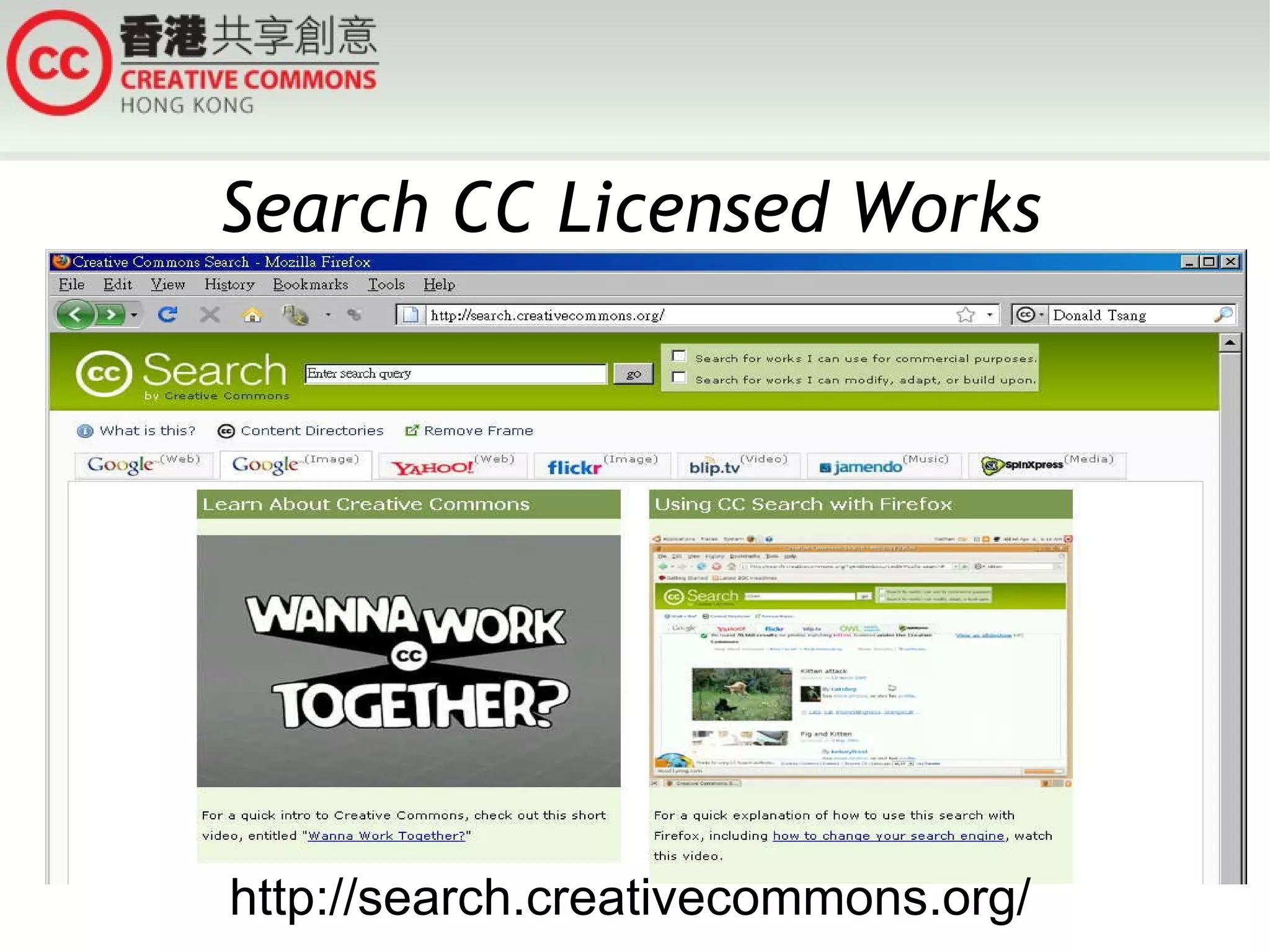 Search CC Licensed Works http://search.creativecommons.org/ 