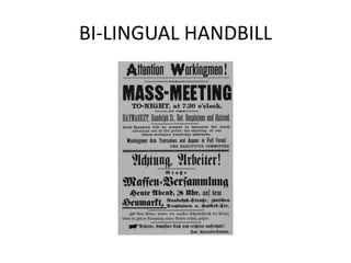 BI-LINGUAL HANDBILL