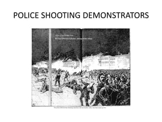 POLICE SHOOTING DEMONSTRATORS