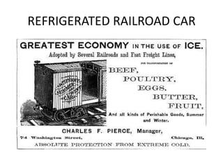 REFRIGERATED RAILROAD CAR