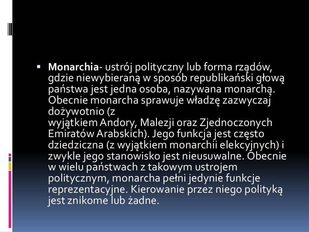 Wymien Trzy Podstawowe Ustroje Polityczne Ustroje polityczne