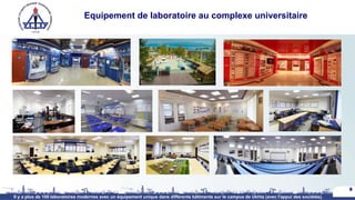 Equipement de laboratoire au complexe universitaire
8
Il y a plus de 100 laboratoires modernes avec un équipement unique dans différents bâtiments sur le campus de Ukhta (avec l'appui des sociétés).
 