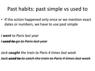 Usually and used to | PPTX