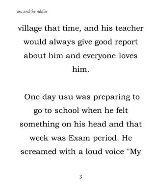 USU and the riddles story | DOCX