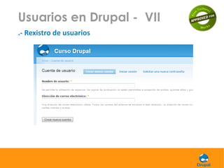 Xestión básica usuarios e módulo Drupal6