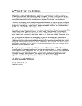 Usul Al Fiqh Al Islami Pdf