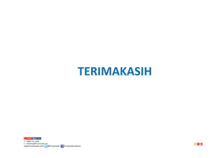 TERIMAKASIH
11111111 Of 11
FRIZZASTUDIO
P : +6896 7313 4699
E : marketing@frizzastudio.com
www.frizzastudio.com| @frizzastudio | frizzastudio.jakarta
 