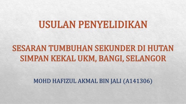 Usulan Penyelidikan (Baru)