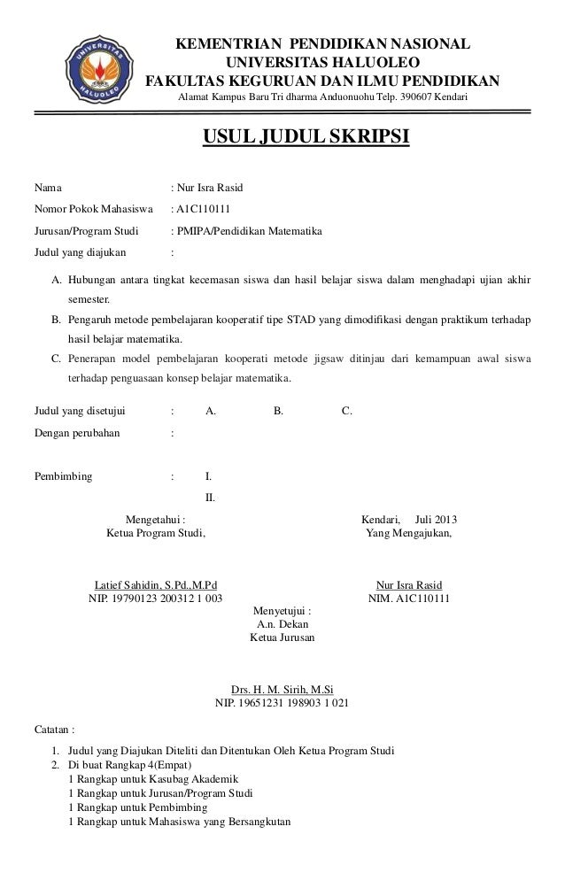 Usul Judul Skripsi Viki