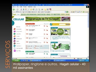 Wallpaper, ringtone e outros.  Hagah celular - 40 mil assinantes s, etc 