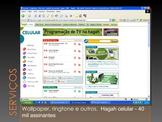 Wallpaper, ringtone e outros.  Hagah celular - 40 mil assinantes s, etc 