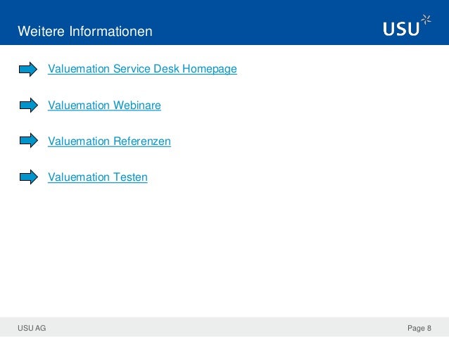 Usu Valuemation Service Desk