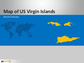 Map of US Virgin Islands
District Divisions
 