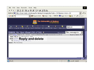 Reply and delete 
