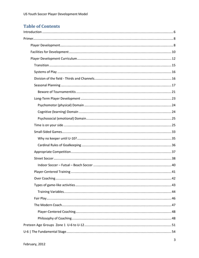 Us youth soccer_player_development_model | PDF | Soccer | Sports