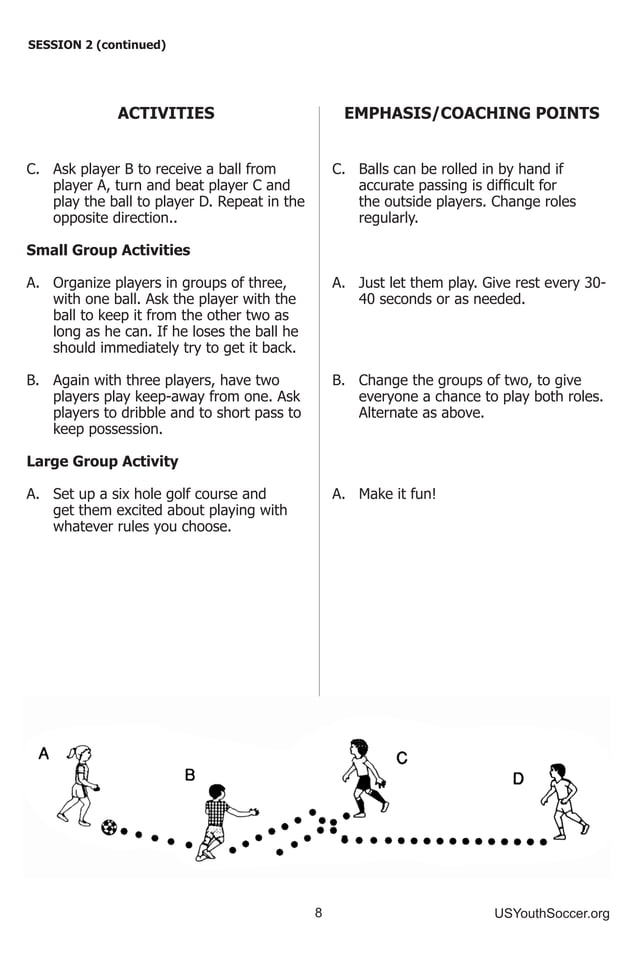US Youth Soccer Practice Activities (U10) PDF