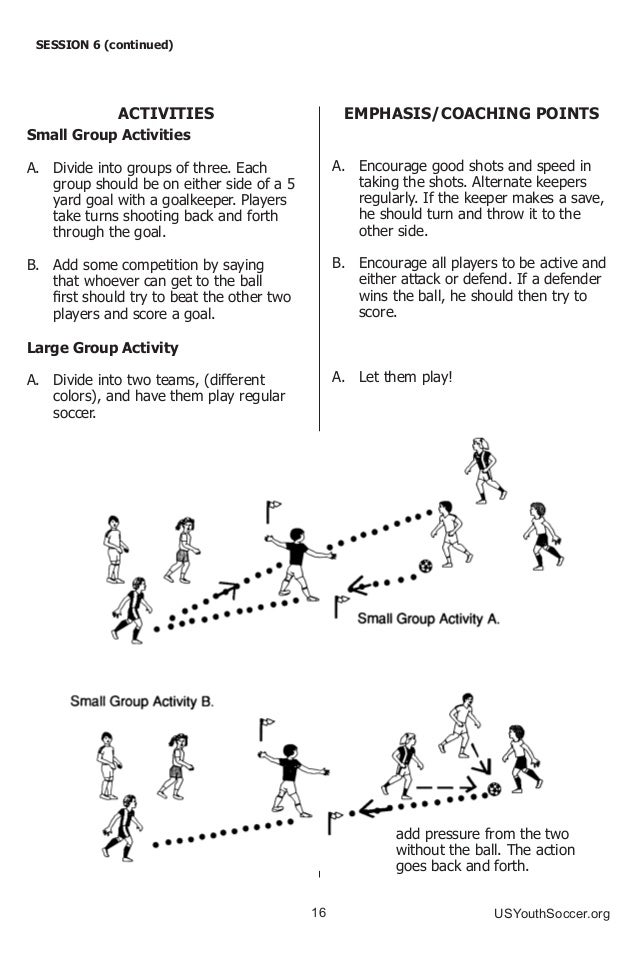 US Youth Soccer Practice Activities (U10)