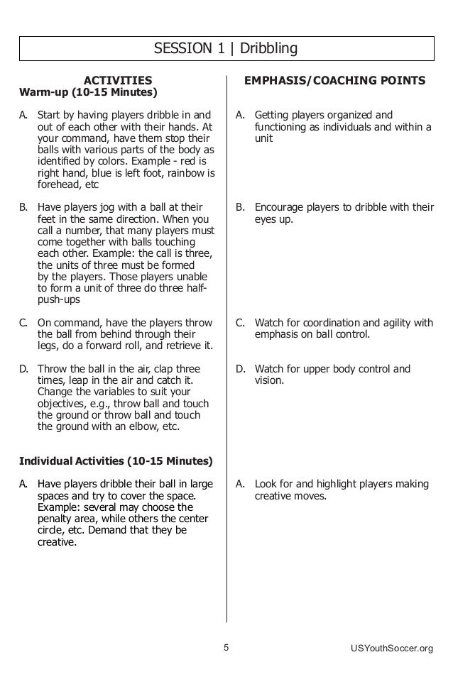 us youth soccer practice activities u10 form u10