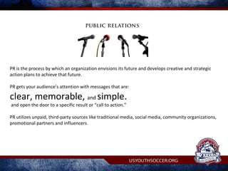 USYSA PR presentation on Event PR - Dennehy PR