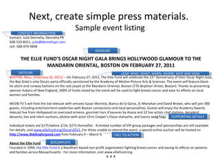 USYSA PR presentation on Event PR - Dennehy PR