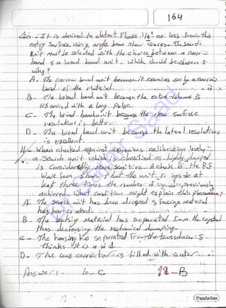ASNT Ultrasonic Testing (UT) Level III Notes - Dr. Samir Saad (Handwriting) 