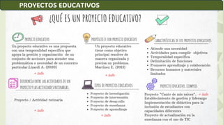 PROYECTOS EDUCATIVOS
 
