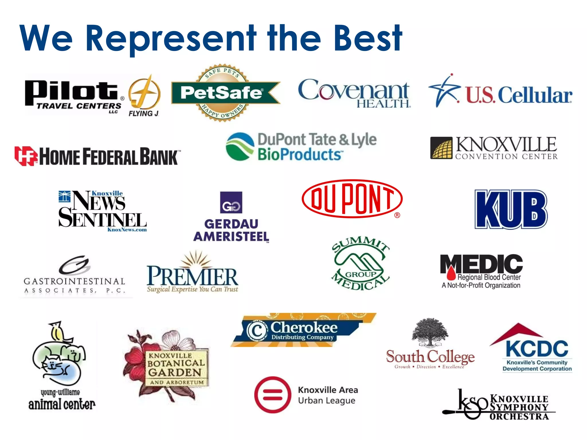 We Represent the Best 