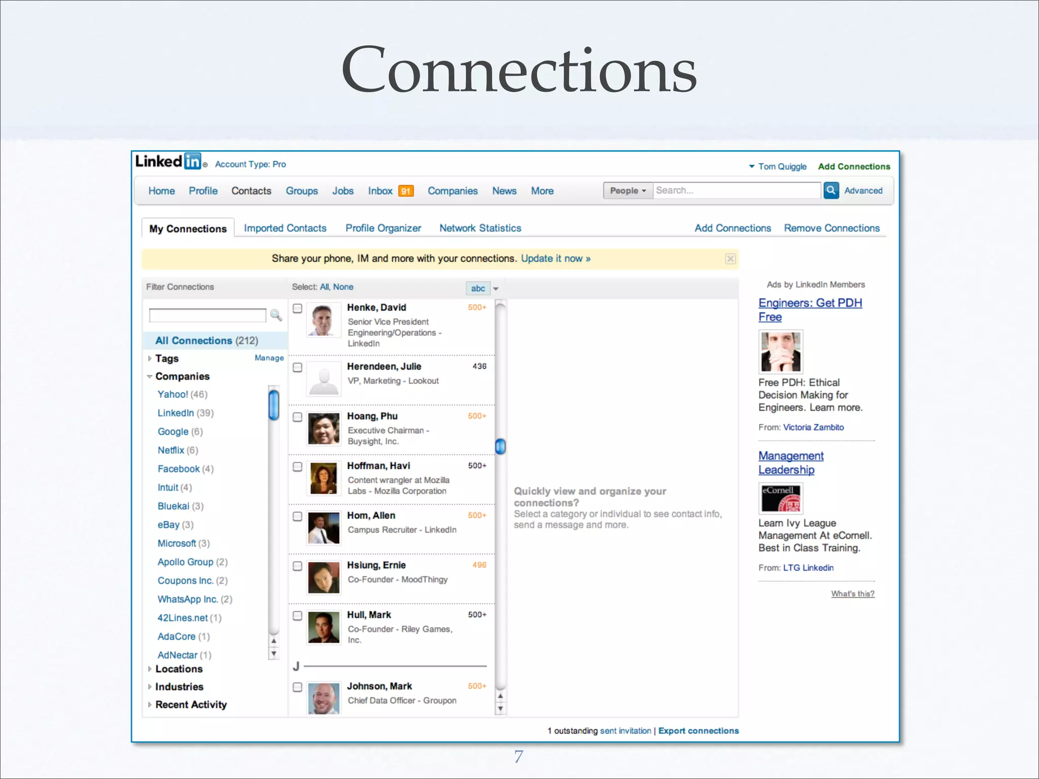 Connections




     7
 