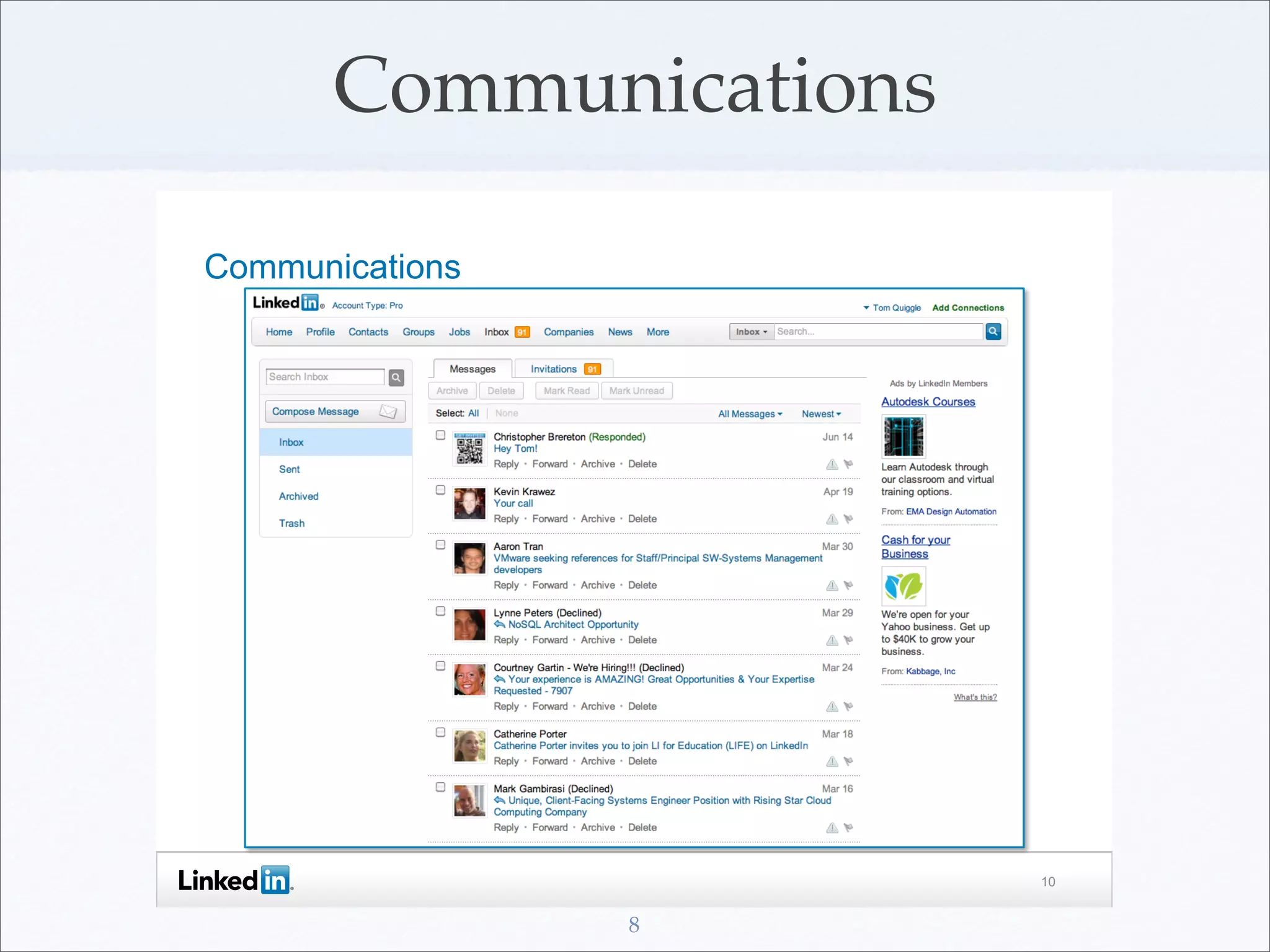 Communications

Communications




                        10


                 8
 