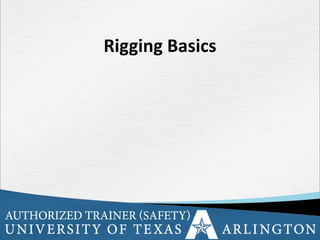 1
Rigging Basics
 