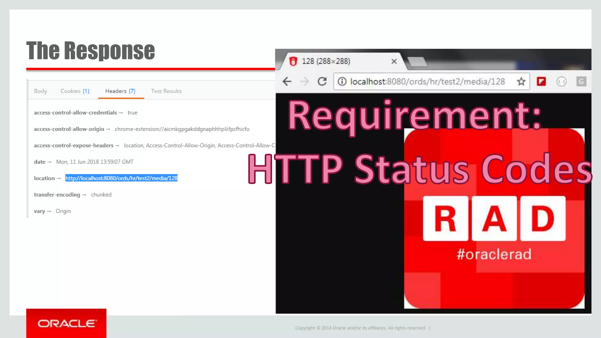 Copyright © 2014 Oracle and/or its affiliates. All rights reserved. | The Response 