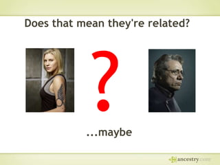 Does that mean they're related?

...maybe

 