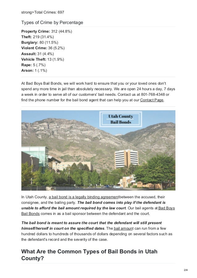 Utah county bail bonds