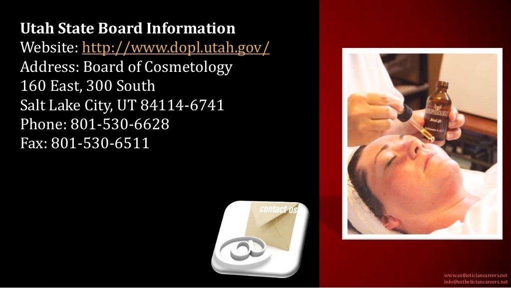 Utah esthetician license information