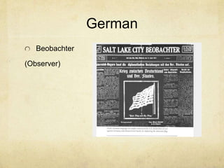 German
Beobachter
(Observer)
 