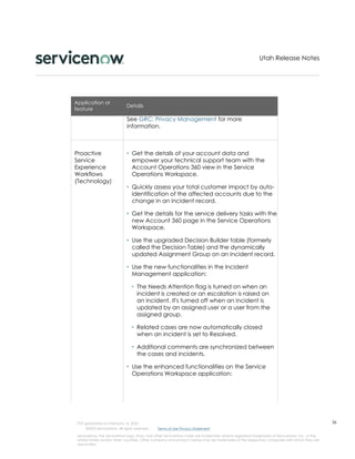 Privacy Management Flow Servicenow ServiceNow Utah Release Highlights | PDF