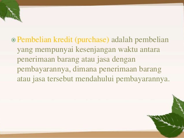 Utang dagang (account payable)