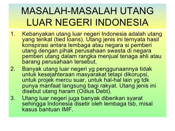 Utang luar negeri Utang luar negeri