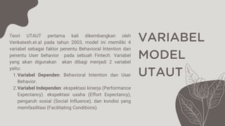 Unifed Theory of Acceptance and Use of Technology (UTAUT) | PDF