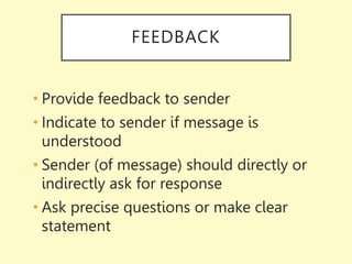 Precise Feedback Purpose of Communication.ppt
