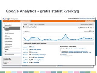 Google Analytics - gratis statistikverktyg
 