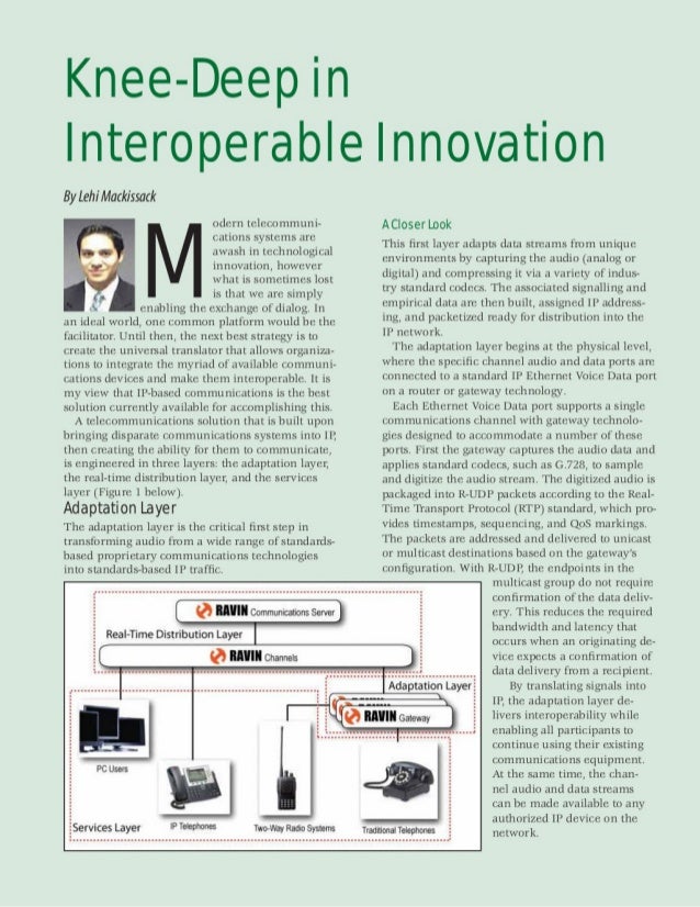 UTC Journal Knee-Deep in Interoperable Innovation