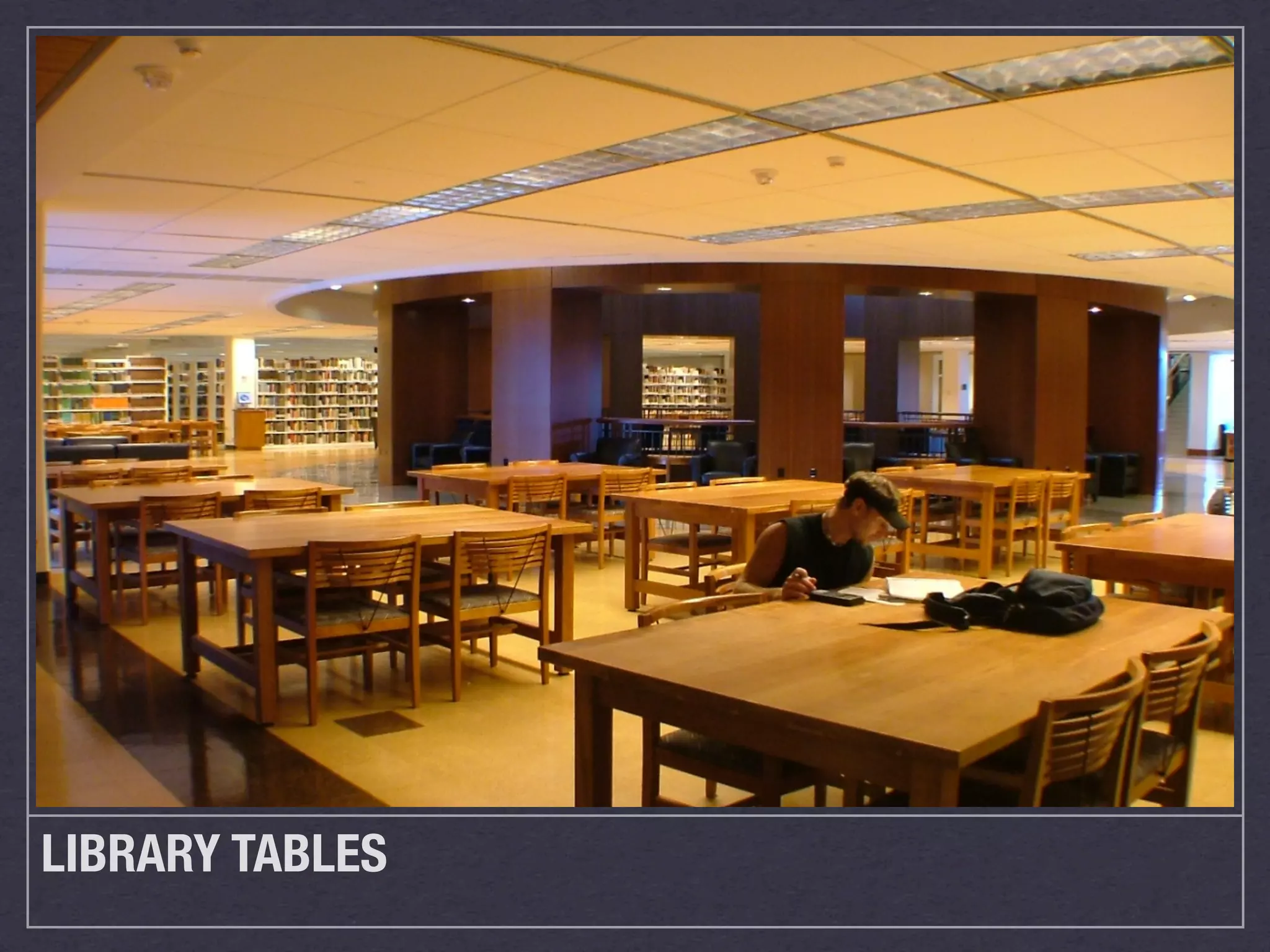 LIBRARY TABLES
 