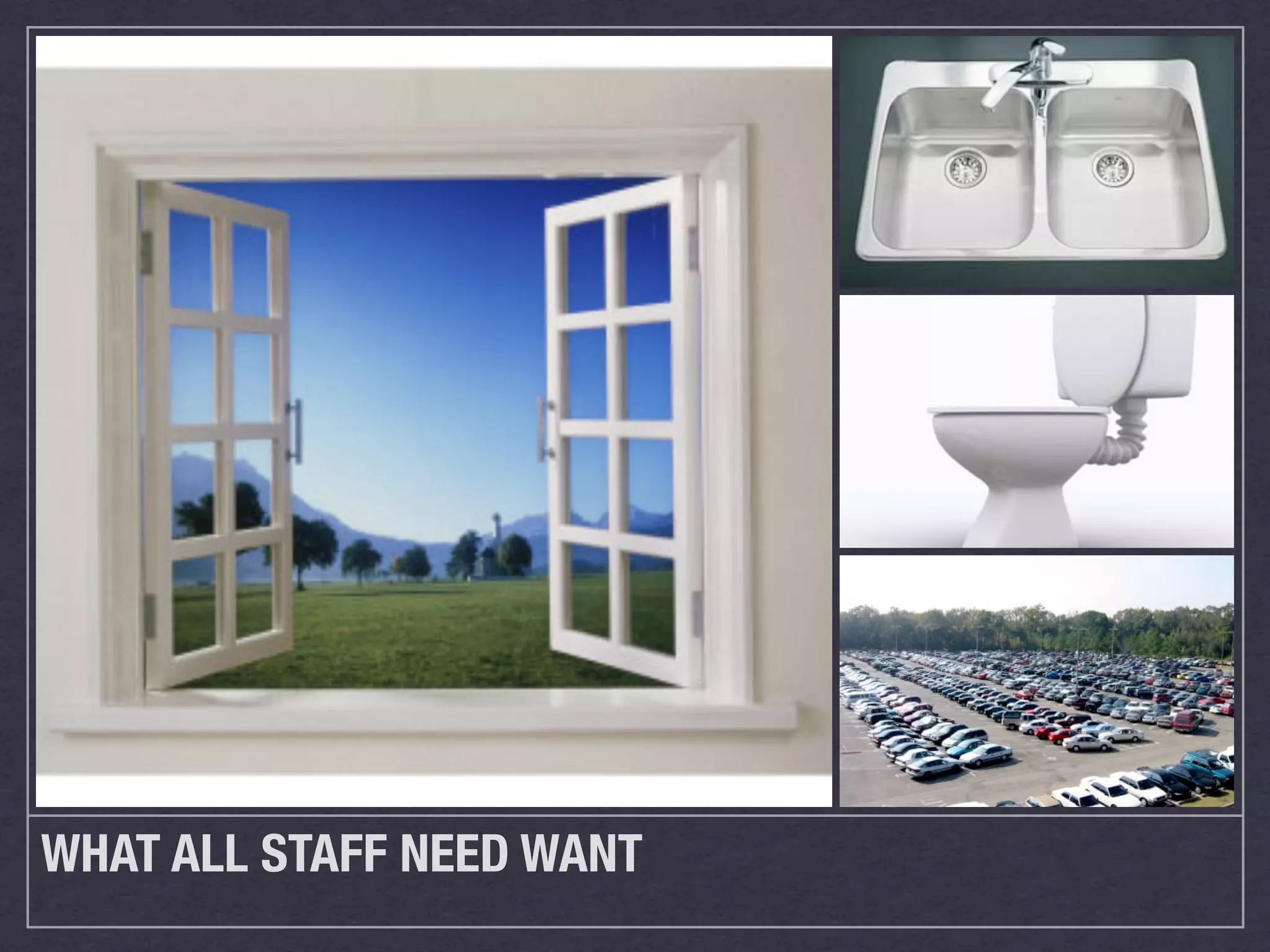 WHAT ALL STAFF NEED WANT
 