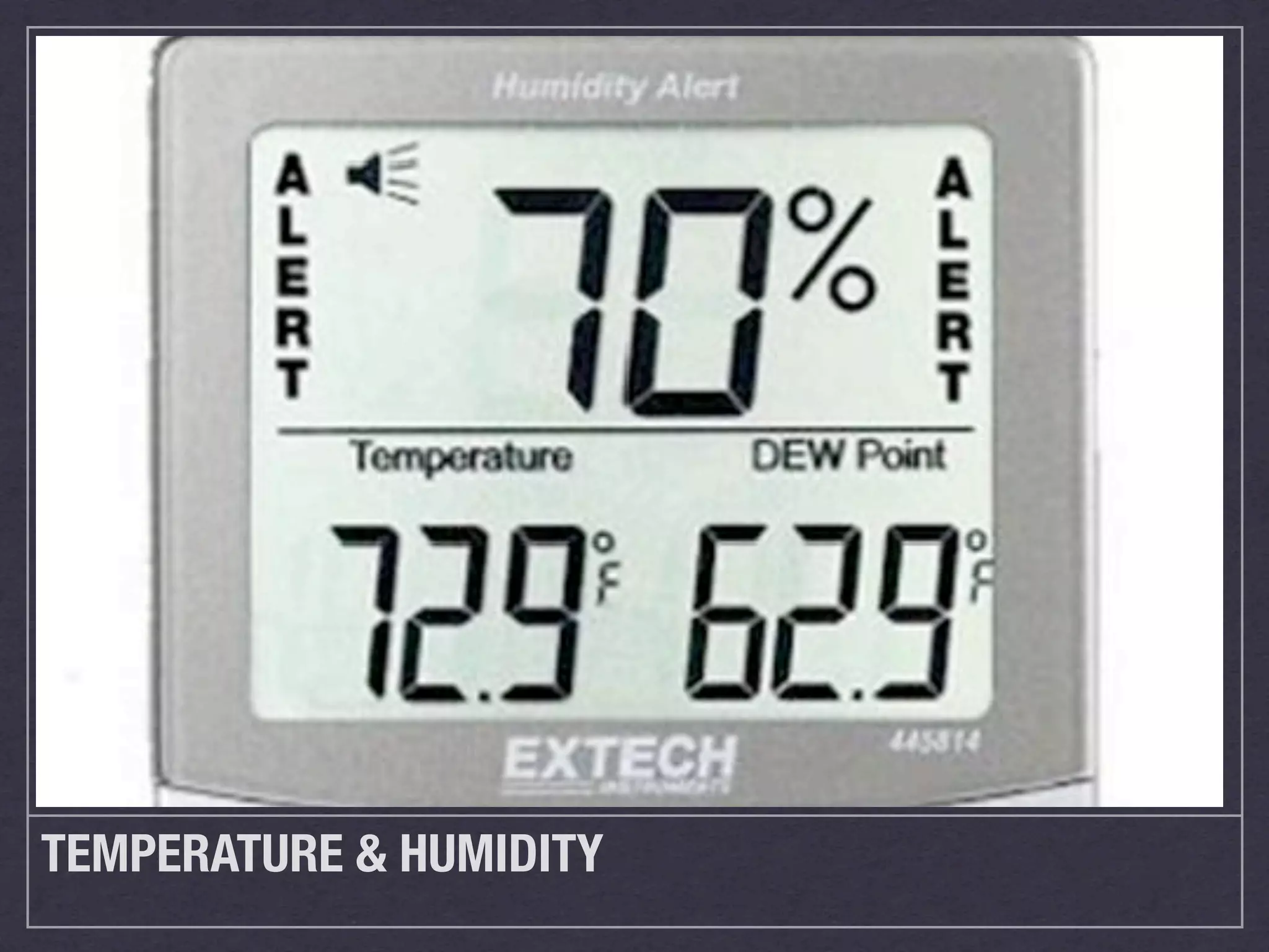 TEMPERATURE & HUMIDITY
 