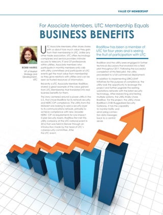 UTC journal  Business Benefits