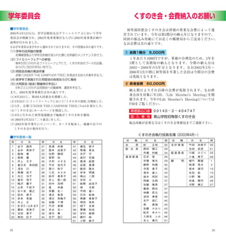 くすのき会会報 Vol.6 (2003)