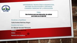 Carla Andrea Martínez Mogro
Dr. Manuel Gonzalo Remache
Carla Martínez
Noveno
6
 