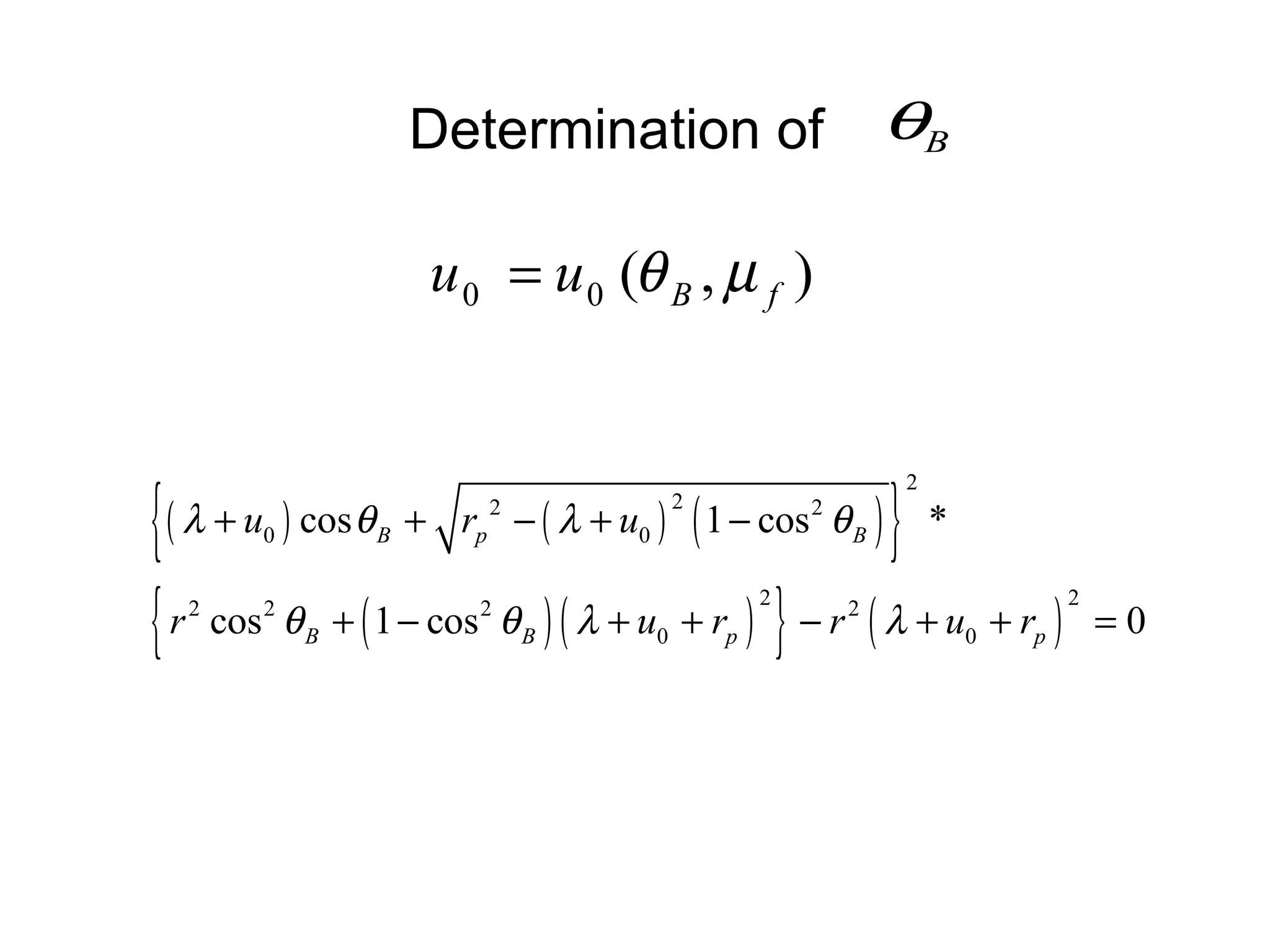 Determination of  
